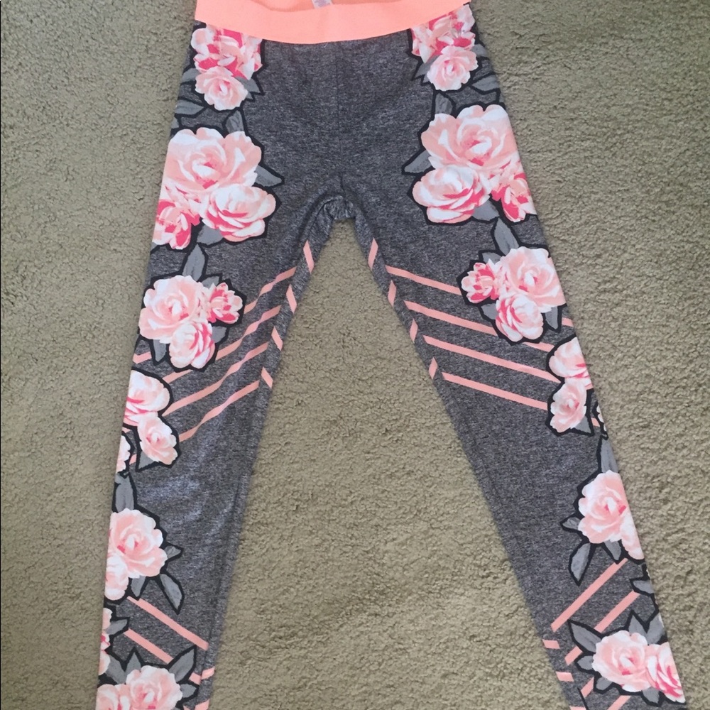 Justice floral leggings